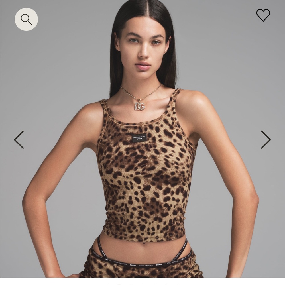 Dolce x Gabbana/ Skims collab 
NWT
cotton rib scoop tank